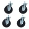 Bk Resources 5-inch Threaded Stem Casters, Polyolefin Wheel, Brake, 300lb Capacity, Chemical Resistant, 4PK 5SBR-4ST-LDP-PS4 - alternate 7